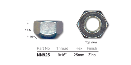 Wheel Nut NN925 - Nice Products | Universal Auto Spares