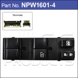 Power Window Switch NPW1601-4 - Nice Products | Universal Auto Spares