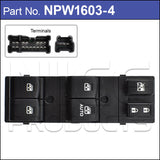 Power Window Switch NPW1603-4 - Nice Products | Universal Auto Spares
