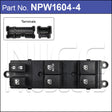 Power Window Switch NPW1604-4 - Nice Products | Universal Auto Spares