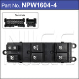 Power Window Switch NPW1604-4 - Nice Products | Universal Auto Spares