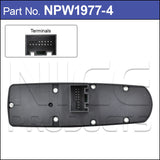 Power Window Switch NPW1977-4 - Nice Products | Universal Auto Spares