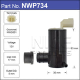 Washer Pump NWP734 - Nice Products | Universal Auto Spares