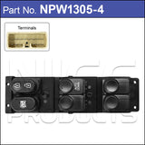 Power Window Switch NPW1305-4 - Nice Products | Universal Auto Spares
