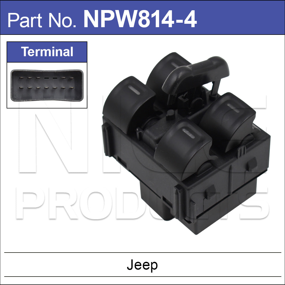 Power Window Switch NPW814-4 - Nice Products | Universal Auto Spares