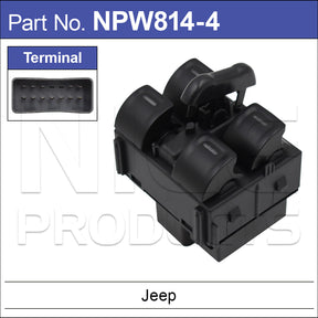 Power Window Switch NPW814-4 - Nice Products | Universal Auto Spares