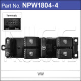 Power Window Switch NPW1804-4 - Nice Products | Universal Auto Spares
