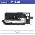 Inner Door Handle NF14AR - Nice Products | Universal Auto Spares