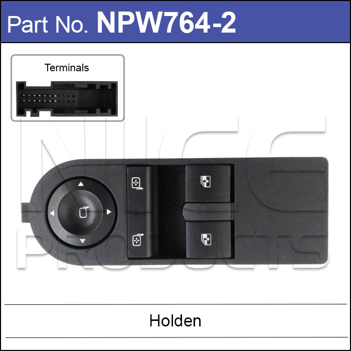 2 Button Main NPW764-2 - Nice Products | Universal Auto Spares