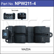 Power Window Switch 11p NPW211-4 - Nice Products | Universal Auto Spares