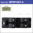 Power Window Switch NPW1307-4 - Nice Products | Universal Auto Spares