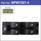 Power Window Switch NPW1307-4 - Nice Products | Universal Auto Spares