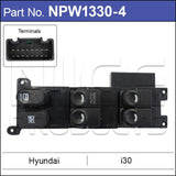 Power Window Switch NPW1330-4 - Nice Products | Universal Auto Spares
