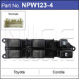 Power Window Switch NPW123-4 - Nice Products | Universal Auto Spares