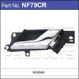 Inner door Handle NF79CR - Nice Products | Universal Auto Spares