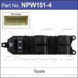 Power Window Switch NPW151-4 - Nice Products | Universal Auto Spares