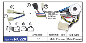 Ignition Switch NC228 - Nice Products | Universal Auto Spares