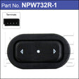 Power Window Switch NPW732R-1 - Nice Products | Universal Auto Spares