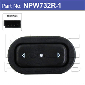 Power Window Switch NPW732R-1 - Nice Products | Universal Auto Spares