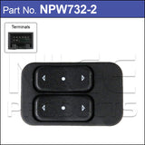 Power Window Switch NPW732-2 - Nice Products | Universal Auto Spares