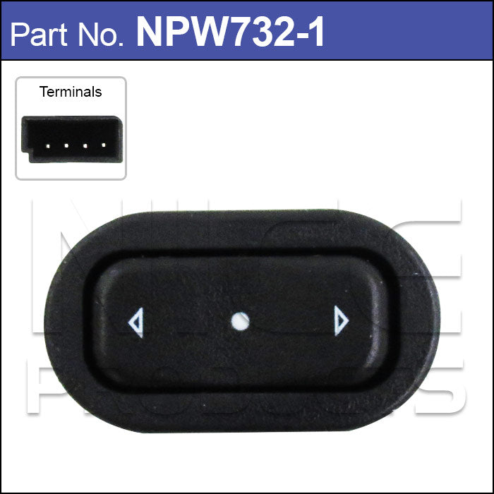Power Window Switch NPW732-1 - Nice Products | Universal Auto Spares