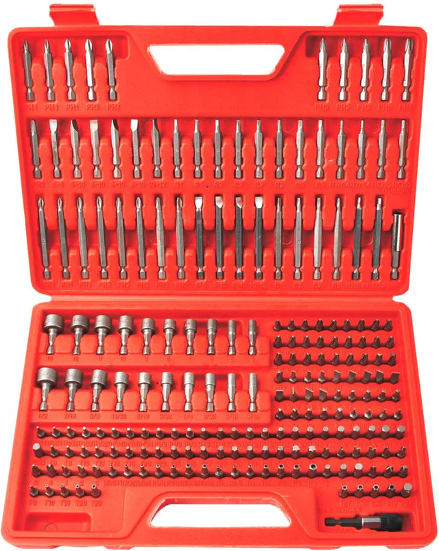 208 Pieces Multi-Length Screwdriver Bits & Nut Driver Kit - PKTools | Universal Auto Spares