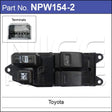 Power Window Switch NPW154-2 - Nice Products | Universal Auto Spares