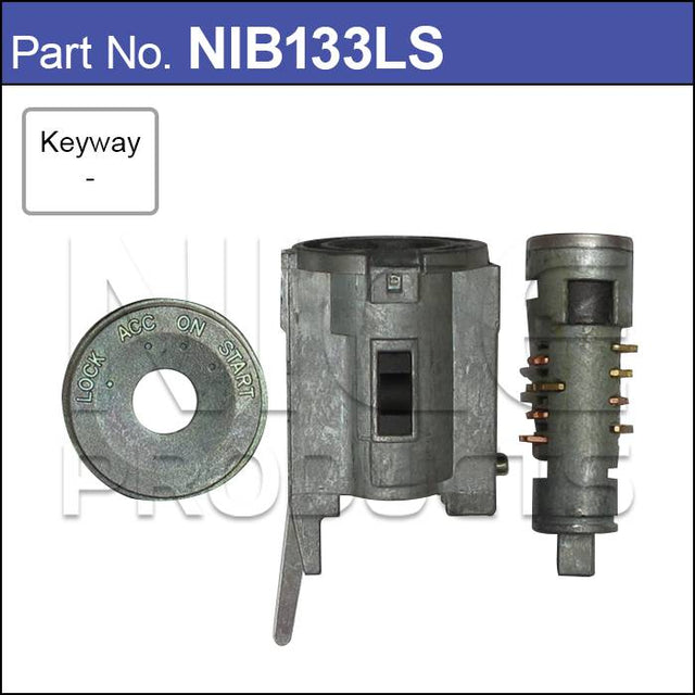 Ignition Barrel No Keys NIB133LS - Nice Products | Universal Auto Spares