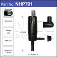 Headlight Washer Pump NHP701 - Nice Products | Universal Auto Spares