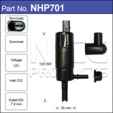 Headlight Washer Pump NHP701 - Nice Products | Universal Auto Spares