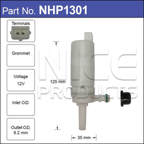 Hyundai HeadLight Pump NHP1301 - Nice Products | Universal Auto Spares