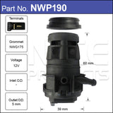 Washer pump NWP190 - Nice Products | Universal Auto Spares