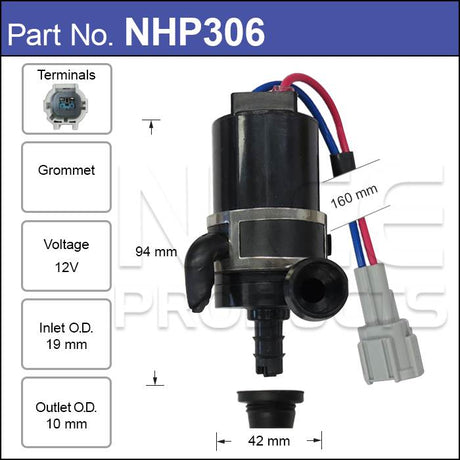 Headlight Pump NHP306 - Nice Products | Universal Auto Spares