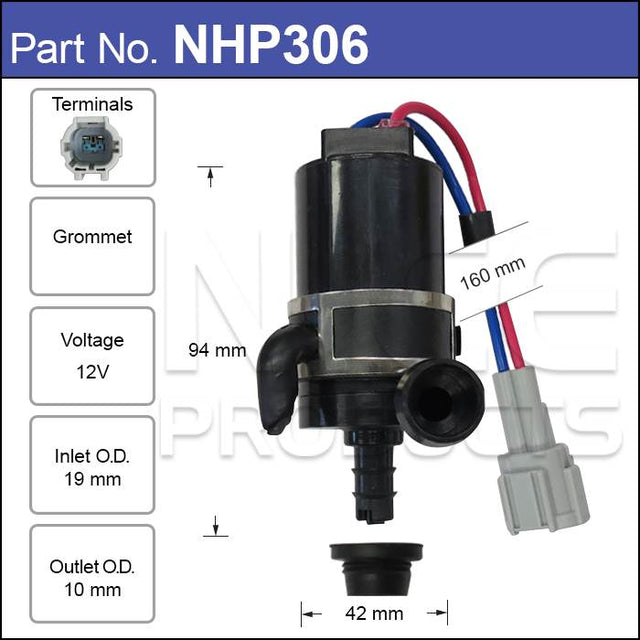 Headlight Pump NHP306 - Nice Products | Universal Auto Spares