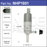 HeadLight Washer Pump NHP1801 - Nice Products | Universal Auto Spares