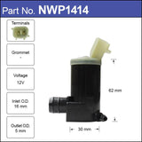 Washer Pump NWP1414 - Nice Products | Universal Auto Spares