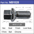 15x1.25 Wheel Bolt NB1528 - Nice Products | Universal Auto Spares