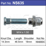 Wheel Stud & Nut NS635 - Nice Products | Universal Auto Spares