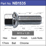 Wheel Bolt NB1535 - Nice Products | Universal Auto Spares