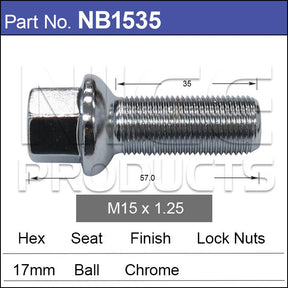 Wheel Bolt NB1535 - Nice Products | Universal Auto Spares