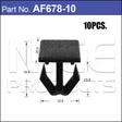 Fasteners Pkt 10 AF678-10 - Nice Products | Universal Auto Spares