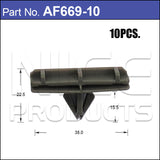 Fasteners Pkt 10 AF669-10 - Nice Products | Universal Auto Spares