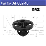 Fasteners Pkt 10 AF682-10 - Nice Products | Universal Auto Spares