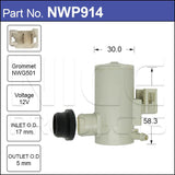 Washer Pump NWP914 - Nice Products | Universal Auto Spares