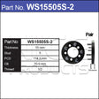 Wheel Spacers + Studs PAIR WS15505S-2 - Nice Products | Universal Auto Spares