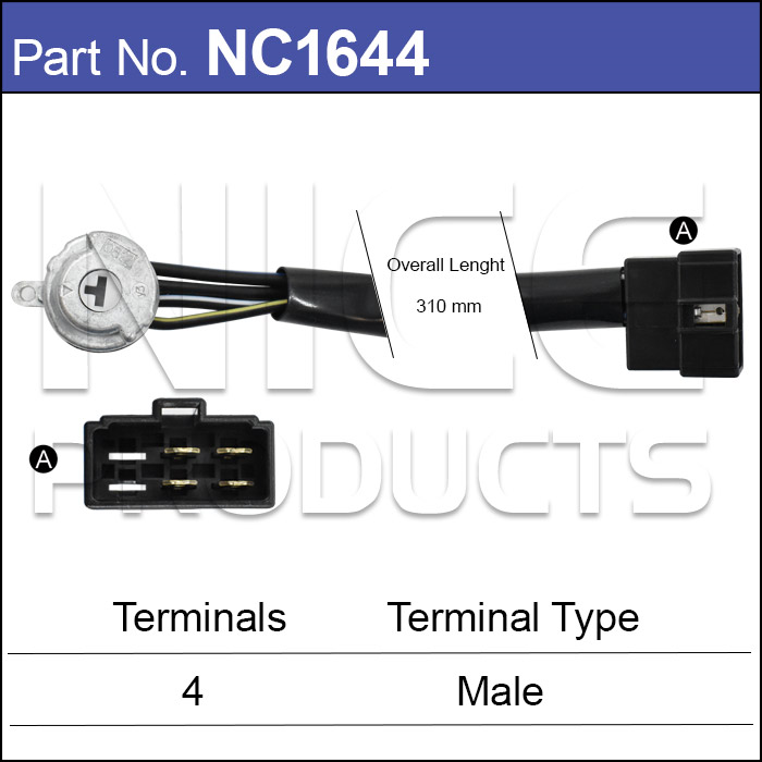 Ignition Switch Subaru NC1644 - Nice Products | Universal Auto Spares