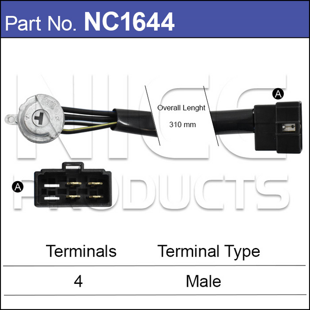 Ignition Switch Subaru NC1644 - Nice Products | Universal Auto Spares