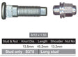 Wheel Stud & Nut NS375J - Nice Products | Universal Auto Spares
