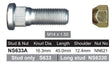 Stud & Nut NS633A - Nice Products | Universal Auto Spares