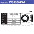 Wheel Spacers + Studs PAIR WS25601S-2 - Nice Products | Universal Auto Spares